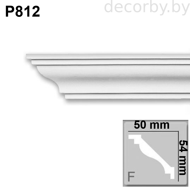 Плинтус потолочный (карниз) P 812