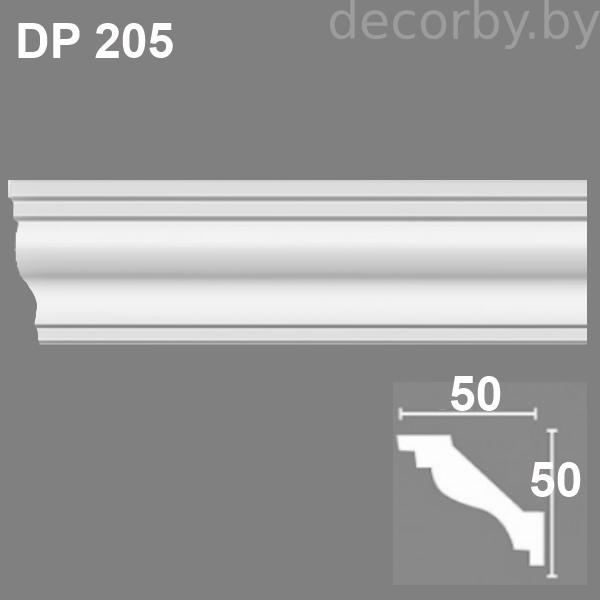 Плинтус потолочный DP 205