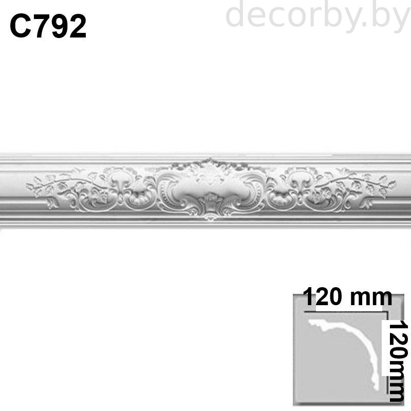 Плинтус потолочный (карниз) C 792