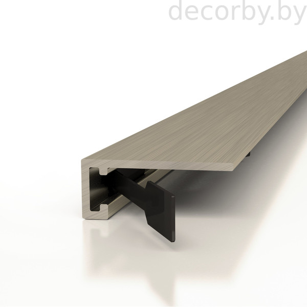 Микроплинтус Decaro Engineering M15A титан браш
