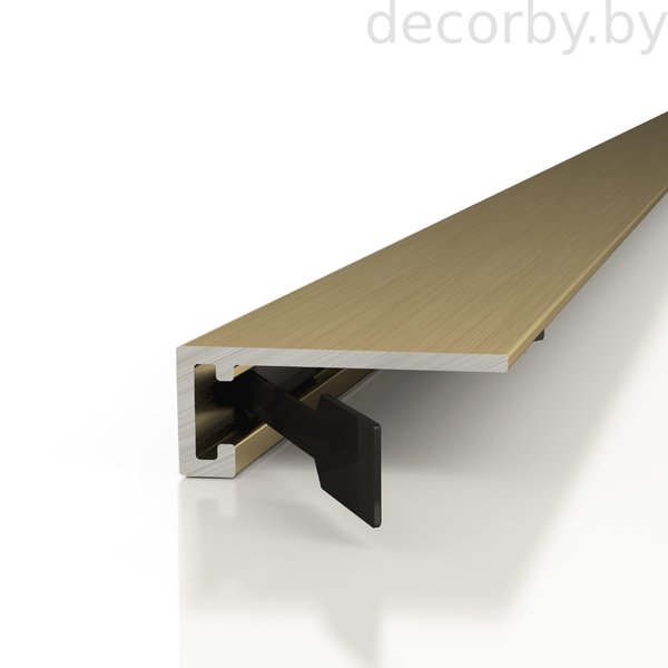 Микроплинтус Decaro Engineering M15A латунный браш
