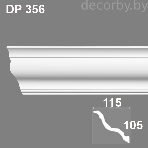 Плинтус потолочный DP 356