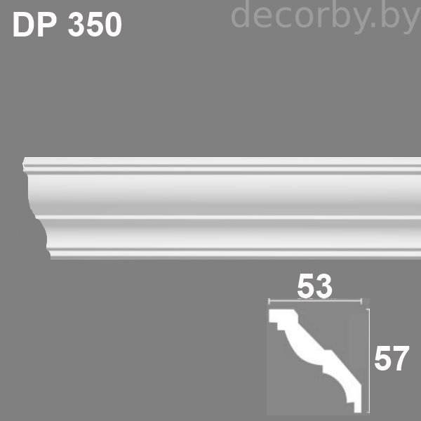 Плинтус потолочный DP 350
